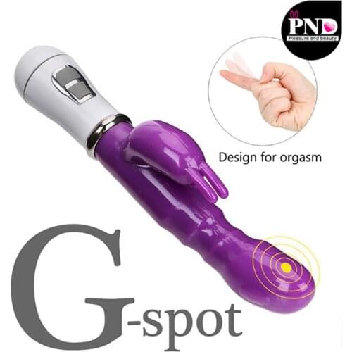 Rabbit Vibrator Rechargable Masturbator 10 Frequency G-Spot Vagina Clitoris Stimulator Sex Toys Women Products Erotic Dildo