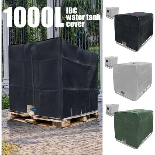Green/Black/Gray 1000L IBC Container Aluminum Foil Waterproof Dustproof Cover Rainwater Tank Oxford Cloth UV Cover