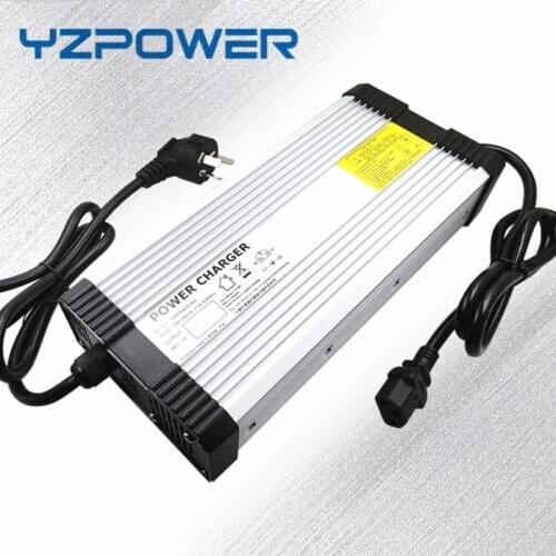 YZPOWER 87.6V10A Lifepo4 Lithium Battery Charger Single voltage for 72V 10A Lithium Battery Electric Ebikes with Fan
