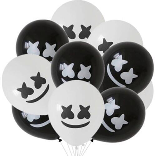 10 pcs Black And White Marshmallow Latex Balloons Birthday Party Decoration Balloon Party Supplies Wholesale