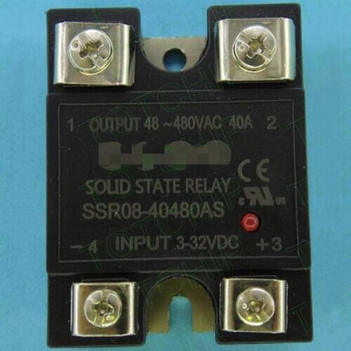 1pcs SSR08-40480AS Solid state relay 40A 480VAC