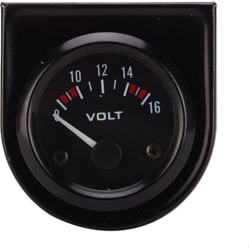 2’’ 52mm DC12V Car Voltage Tester LED Light Dial Pack of 2