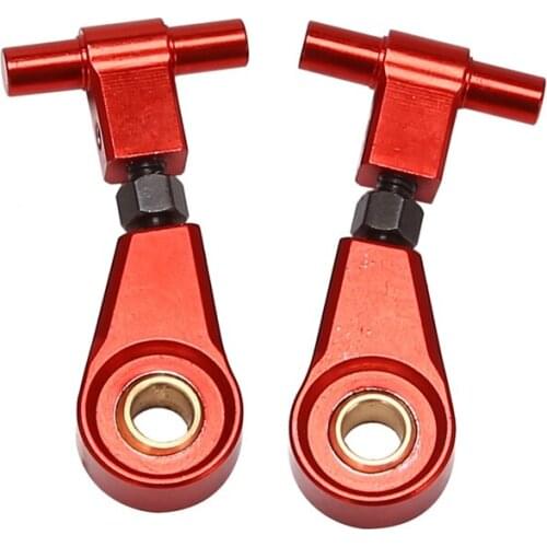 2 Pairs Aluminum Alloy Adjustable Front Upper Suspension Arms and Rear Upper Swing Arms for Tamiya TT02 Upgrade