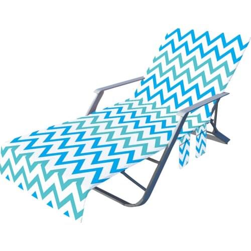 Bath Towels For Adults Chair Beach Towel Beach Chair Cover Solid Cover Pool Sun Lounger Cover with Side Storage Pocket