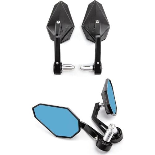 CNC Motorcycle Rear View Side Mirrors 7/8'' 22mm Handlebar Bar End Mirrors for Harley Suzuki For Honda Kawasaki Cruisers Yamaha