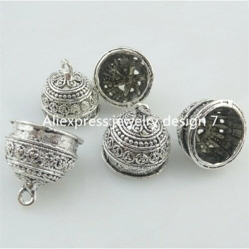 10Pcs Alloy Tibetan Silver 18mm Flower Beads Cap End For Tassels Pendant For Necklaces Bracelet Jewelry Wholsale