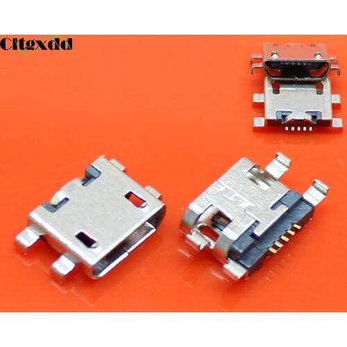 Cltgxdd 10~100PCS Micro USB jack 5pin socket connector charging port for Lenovo A278T A298 A298T A765E A798T S880 S890 S6000