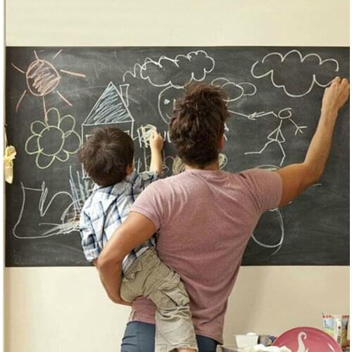 Home Decor Chalk Board Blackboard Stickers Removable Vinyl Draw Decor Mural Decals Art Chalkboard Wall Sticker For Kids Rooms