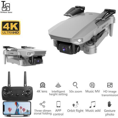 E88 Mini Drone With Fixed Height 4k Wide-angle Camera Aerial Photography Gesture Photo Mini Folding Quadcopter