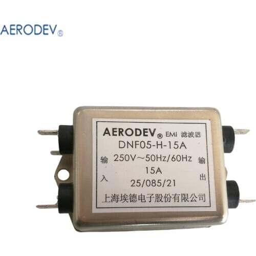 Aerodev Power Supply filter DNF05-H-15A Single Phase EMI Filter Rated Current 15A Voltage 250V 50-60Hz CE approved