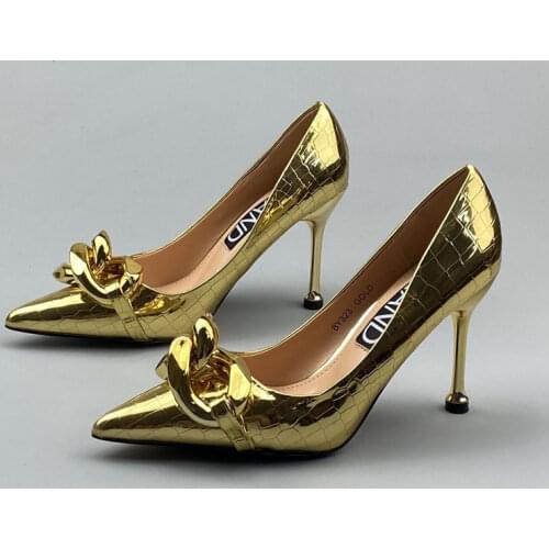 Gold Heels African Party Shoe and Bag Set 2021 Sandals Ladies Sexy Pump Slip On Pointed Wedge Lace-Up Golden Fine Latest Burgun
