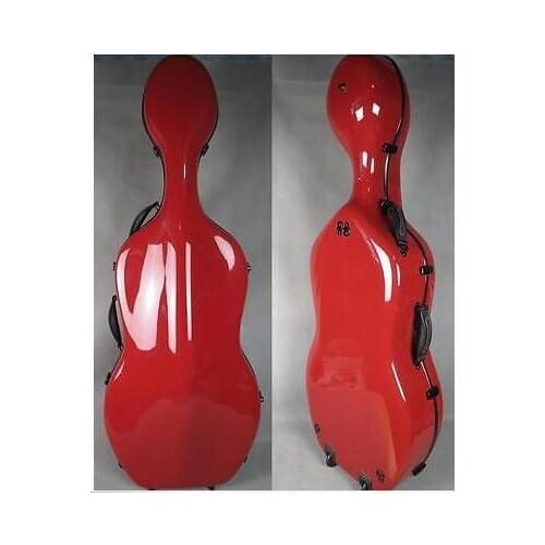 Beautiful red carbon fiber composite material cello case 4/4 0200