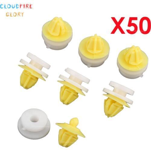 50Pcs 7703077250 For Renault Clio Megane ScenicTwingo Car Fastener Clips Interior Trim Panel Door Card Clips Part Number
