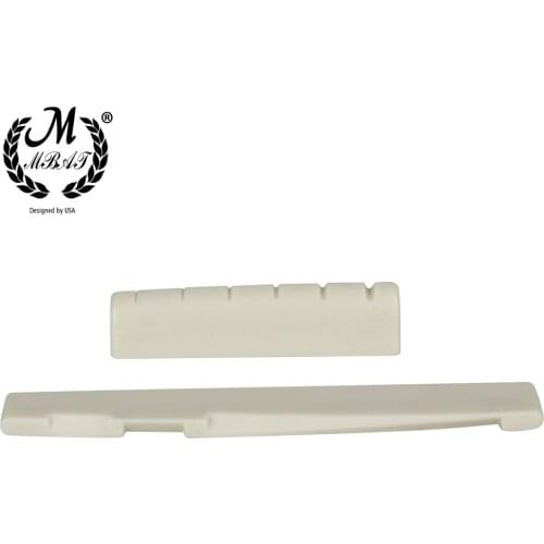 M MBAT Electric Guitar Bone Nut Saddle White Natural Beef Bone String Pillows Guitar Tuner Musical Instrument Replacement Parts