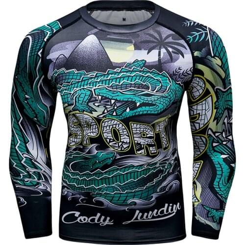 Cody Lundin High Quality Men Round Neck Rash Guard Digital Sublimation Printed Tshirt