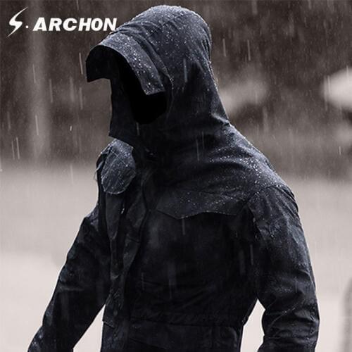 S.archon M65 Army Clothes Tactical Windbreaker Men Winter Autumn Jacket Waterproof Wearproof, Windproof, Breathable
