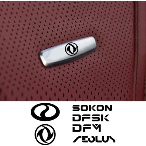 Car Chair Seat Sticker Front Seat Tuning Badges Metal For DFMC Sokon Joyear Glory Aeolus AX3 AX4 AX5 U-Vane Car Accessories