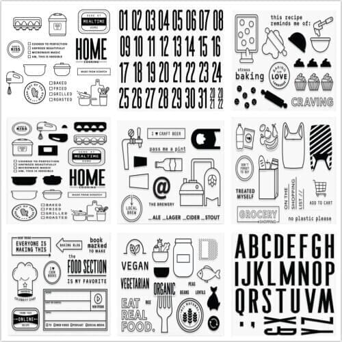Number Clear Stamp/Seal for DIY scrapbooking/photo album Decorative clear stamp sheets A6030