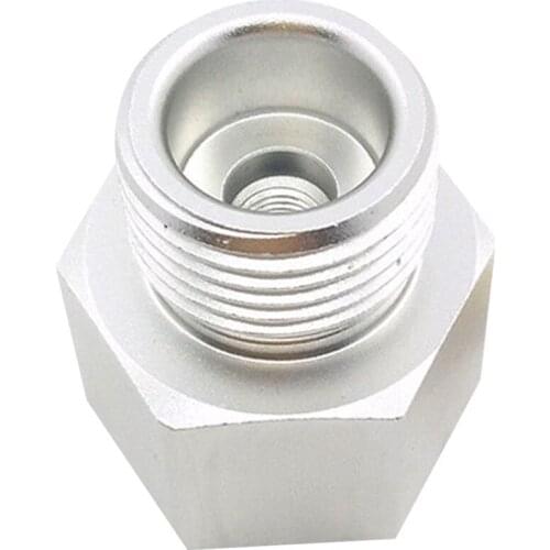 New 1X CO2 Tank Adapter Brass Cylinder Female CGA 320 to Male W21.8 Converter Connector CO2 Regulator Outer Thread W21.8-14