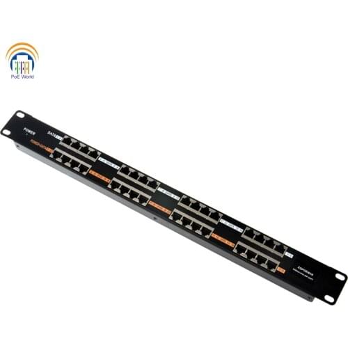 Free ship Passive PoE Injector 100mbps 16 Port Power over Ethernet Injector for IP Camera