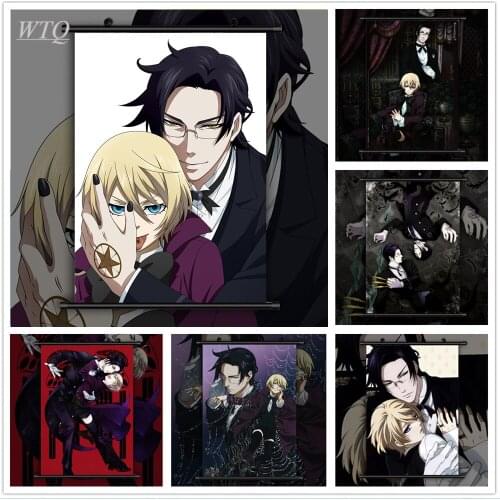 Black Butler Alois Trancy X Faustus Claude Anime Posters Canvas Painting Wall Decor Posters Wall Art Picture Room Home Decor