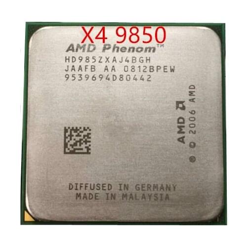 AMD Phenom X4 9850 CPU Processor Quad-CORE (2.5Ghz/ 2M /125W / 2000GHz) Socket am2+ free shipping 940 pin