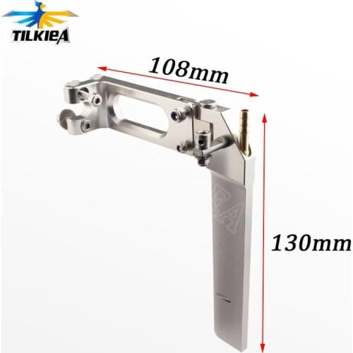 Aluminum 108x130mm Rudder with Water Pickup Suitable for Rc Boat Length 80-100cm Good Quality