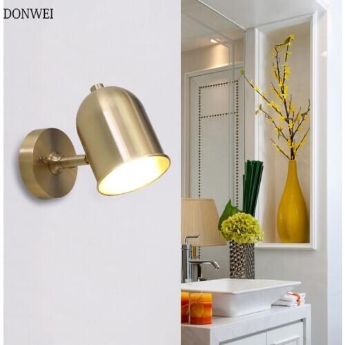 Nordic Iron LED Wall light E27 7W Adjustable Indoor Lighting living room Background Clothing shop Aisle Wall Lamp AC85-265V