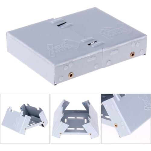 Mini Folding Picnic Stove Lightweight Wax Stove Solid Fuel Alcohol Stove Portable Solid Seasoning Oven For Camping Barbecue