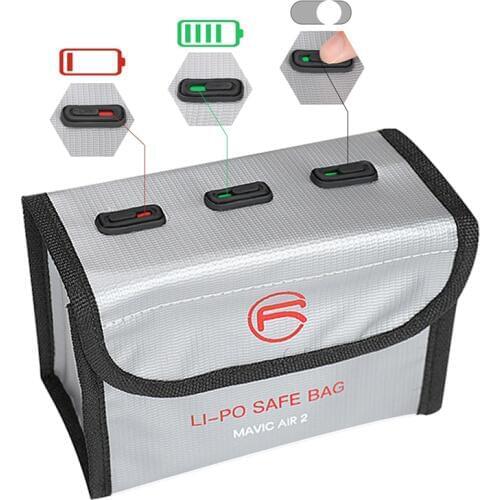 Battery storage bag Portable case explosion-proof bag with Energy label for dji mavic air 2 drone Accessories