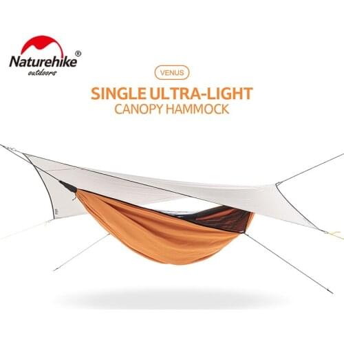 Naturehike Outdoor Lightweight Portable Camping Hammock Anti-mosquito Swing Sunshade and Rainproof Canopy Hammock NH20ZP092