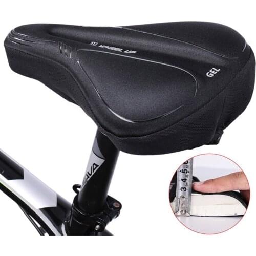 Comfortable Bike Seat Cushion Soft Silicone Bicycle Saddle Pad Cover Supplies U2JB
