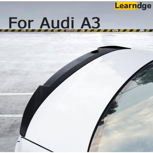 ABS Carbon Fiber Rear Roof Painted Spoiler Tail Trunk Wing for Audi A3 8V 8Y S3 2021 2020 Sedan Sline Limousine Car Accessories
