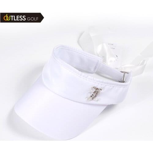 Golf women sunscreen sunshade empty top hat ladies outdoor sports sun visor girl fashion tennis cap adjustable