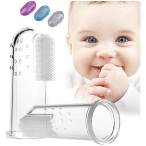 2020 New Hot Fashion 3 Colors Baby Finger Toothbrushes Infant Silicone Teeth Gum Tongue Teether Cleaner детские вещи