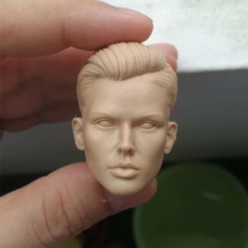 1/6 Ruby Rose Unpainted Head Short Hair Models for 12''Figures Bodies Accessories DIY