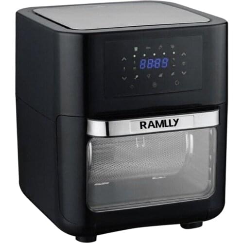 12L Digital Air Fryer Low Fat Cooker Oil Free Fries Rotisserie Dry Stainless Steel 1500W EU Plug