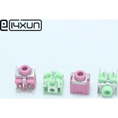 2pcs/5pcs HD 3.5mm Headphone jack 3.5 Audio Video Normally Open Connector Audiophile Repair Parts