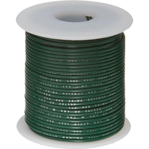 30 Meters 26 AWG UL1007 Green Electronic Wire 26awg PVC Electronic Cable Tinned copper OD 1.3mm #26