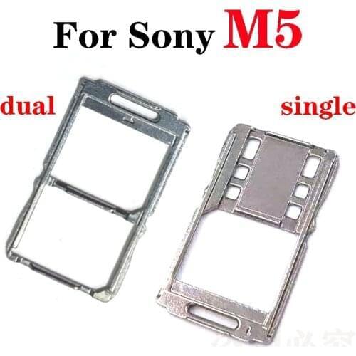 5PCS For Sony Xperia M5 E5603 E5606 E5653 Sim Card Reader Holder Sim Card Tray Holder Slot Adapter