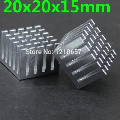 5 pieces lot 20x20x15mm Aluminum Heatsink Radiator For Chip Electronic