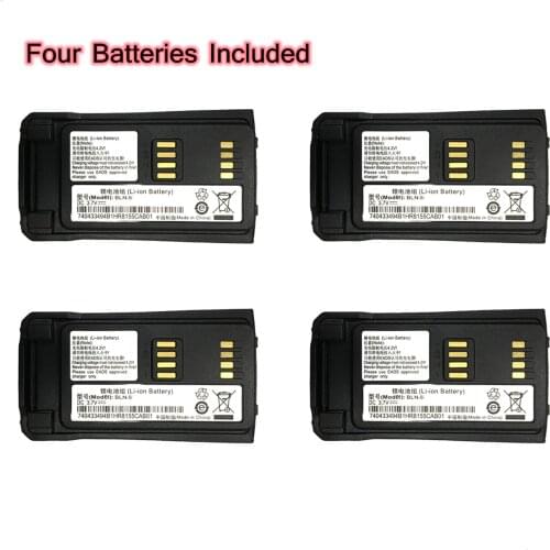 Four Pieces 3000mAh BLN-5i 3.7V 11.1Wh Lithium-Ion Battery for EADS Airbus Cassidian TH9 THR9 THR9i THR9+ Tetra Radio BLN-6L