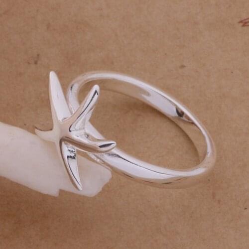 AR294 Pretty Silver Color Ring, Fashion Silver Color Fashion Jewelry, Starfish /anaajeha Bdsajuza