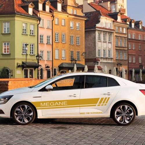 Car Waist Line Decoration Car Door Side Stickers For Renault Clio Megane 2 3 4 Automobile Vinyl Film PVC Decals Accessories