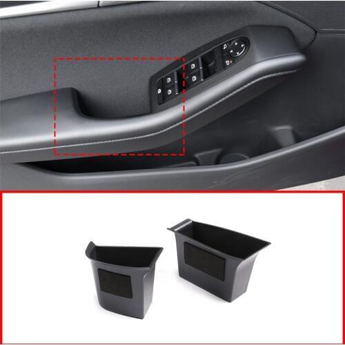Car Interior ABS Black Front and rear doors Storage Box Accessories For Mazda 3 2020