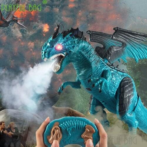 Hand-made decoration childrens dinosaur toy boy electric walking spray Tyrannosaurus rex simulation animal pterosaur gift VD09