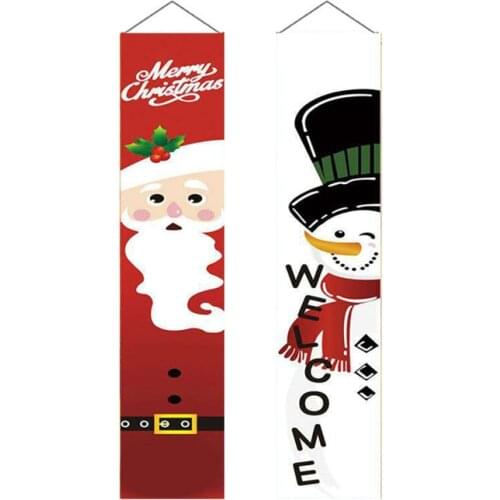 Nutcracker Soldier Christmas Banner Decorations For Home 2021 Porch Sign Door Decor Xmas Navidad Noel Gifts Happy Outside