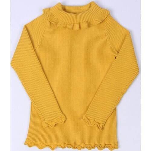 Children Clothes Girls Solid Color Sweater Baby Winter Autumn Soft Long Sleeve Toddler Fashion Sweaters Winter 1-7 Years Old