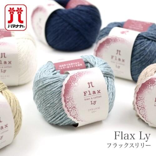 Japan HAMANAKA FLAX LILY Spring and summer cotton linen knitting yarn thread 25g/roll 87meters