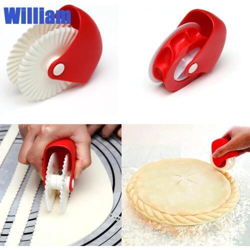 Baking tool kitchen pastry cutting wheel edging wheel manual Cutter Plastic Wheel Roller knife kitchen gadget Tools